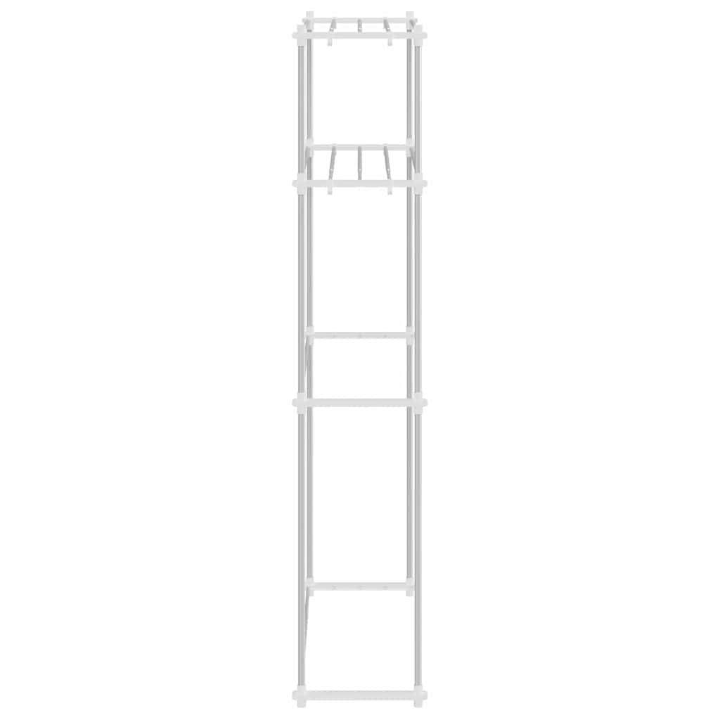 Mensola per lavatrice Bianco 63 x 27 x 136 cm Alluminio