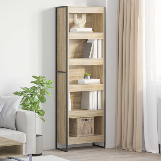 Armadio per Libri 60 x 30 x 189,5 cm Legno multistrato Sonoma | homemem39