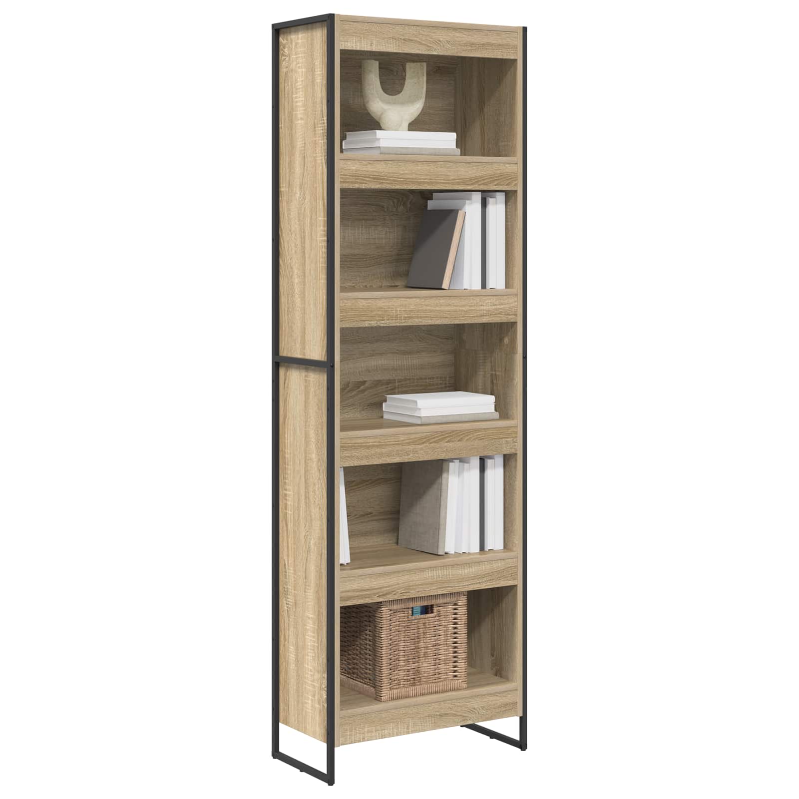 Armadio per Libri 60 x 30 x 189,5 cm Legno multistrato Sonoma | homemem39