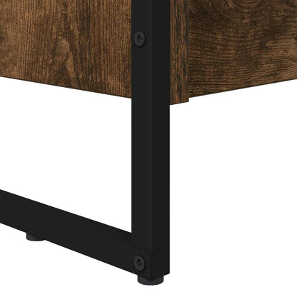 Armadio per Libri 2 pcs Quercia Fumosa 80 x 30 x 155 cm