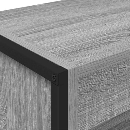 Armadio per Libri 2 pcs Grigio Sonoma 80 x 30 x 155 cm