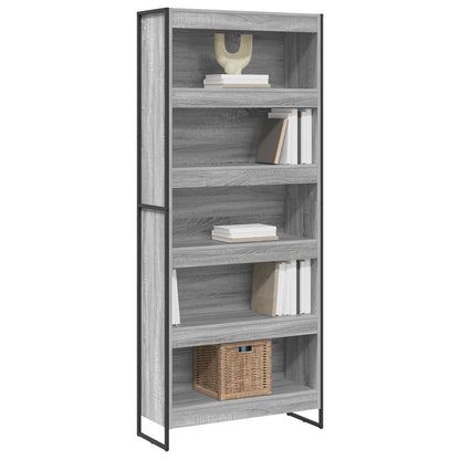 Armadio per Libri 2 pcs Grigio Sonoma 80 x 30 x 155 cm