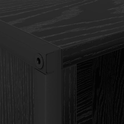 Armadio per Libri 2 pcs Rovere Nero 99,5 x 30 x 108,5 cm