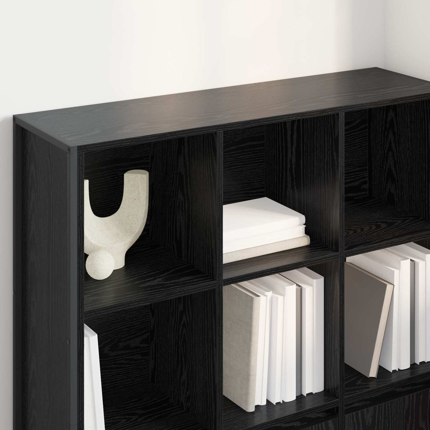 Armadio per Libri 2 pcs Rovere Nero 99,5 x 30 x 108,5 cm