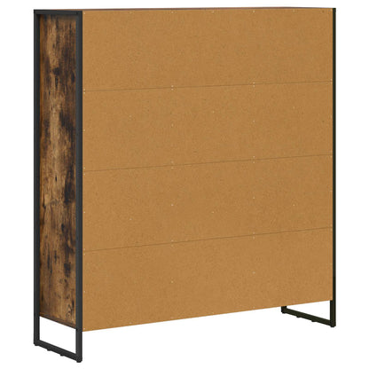 Armadio per Libri 2 pcs Quercia Fumosa 99,5 x 30 x 108 cm