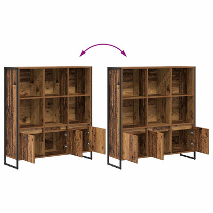 Armadio per Libri 2 pcs Legno vecchio 99,5 x 30 x 108 cm