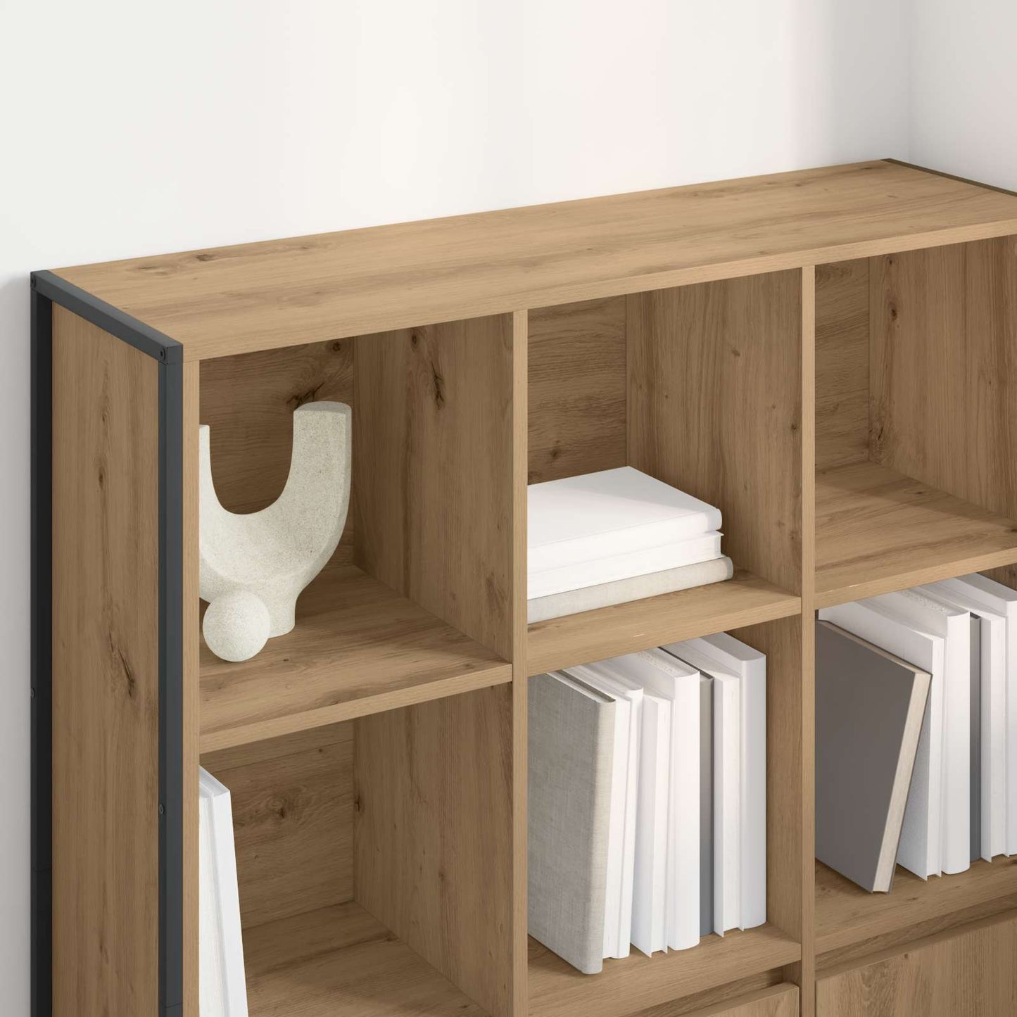 Armadio per Libri 2 pcs Rovere Artigianale 99,5 x 30 x 108,5 cm