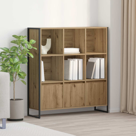 Armadio per Libri 2 pcs Rovere Artigianale 99,5 x 30 x 108 cm | homemem39