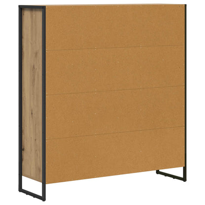 Armadio per Libri 2 pcs Rovere Artigianale 99,5 x 30 x 108,5 cm