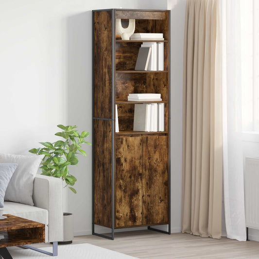 Armadi alti Quercia Fumosa 60 x 36 x 200 cm Legno multistrato