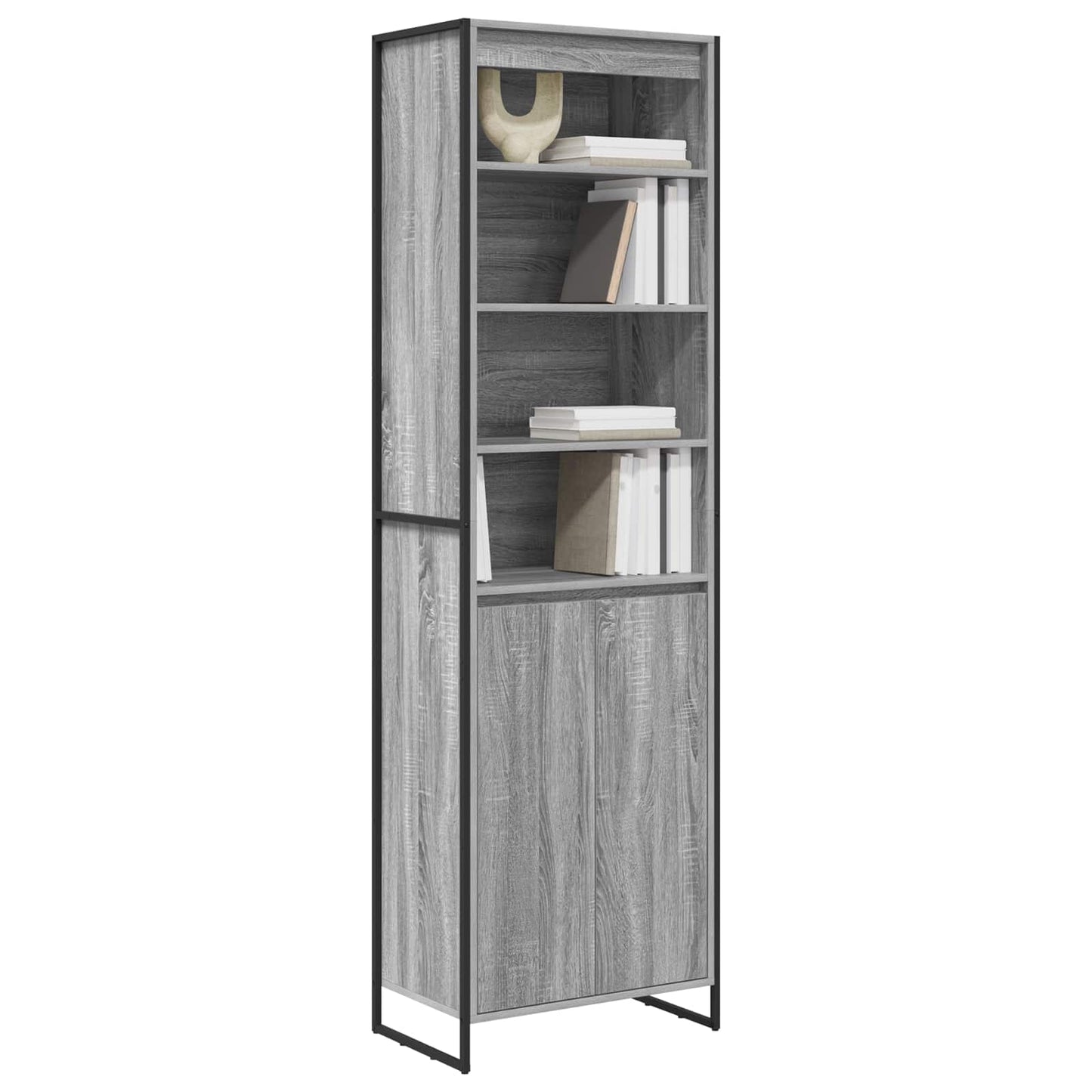 Armadi alti Grigio Sonoma 60 x 36 x 200 cm Legno multistrato