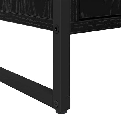 Credenza 2 pcs Rovere Nero 81 x 36 x 150.5 cm Legno multistrato