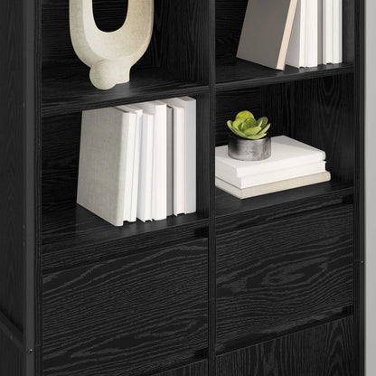 Credenza 2 pcs Rovere Nero 81 x 36 x 150.5 cm Legno multistrato