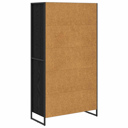 Credenza 2 pcs Rovere Nero 81 x 36 x 150.5 cm Legno multistrato
