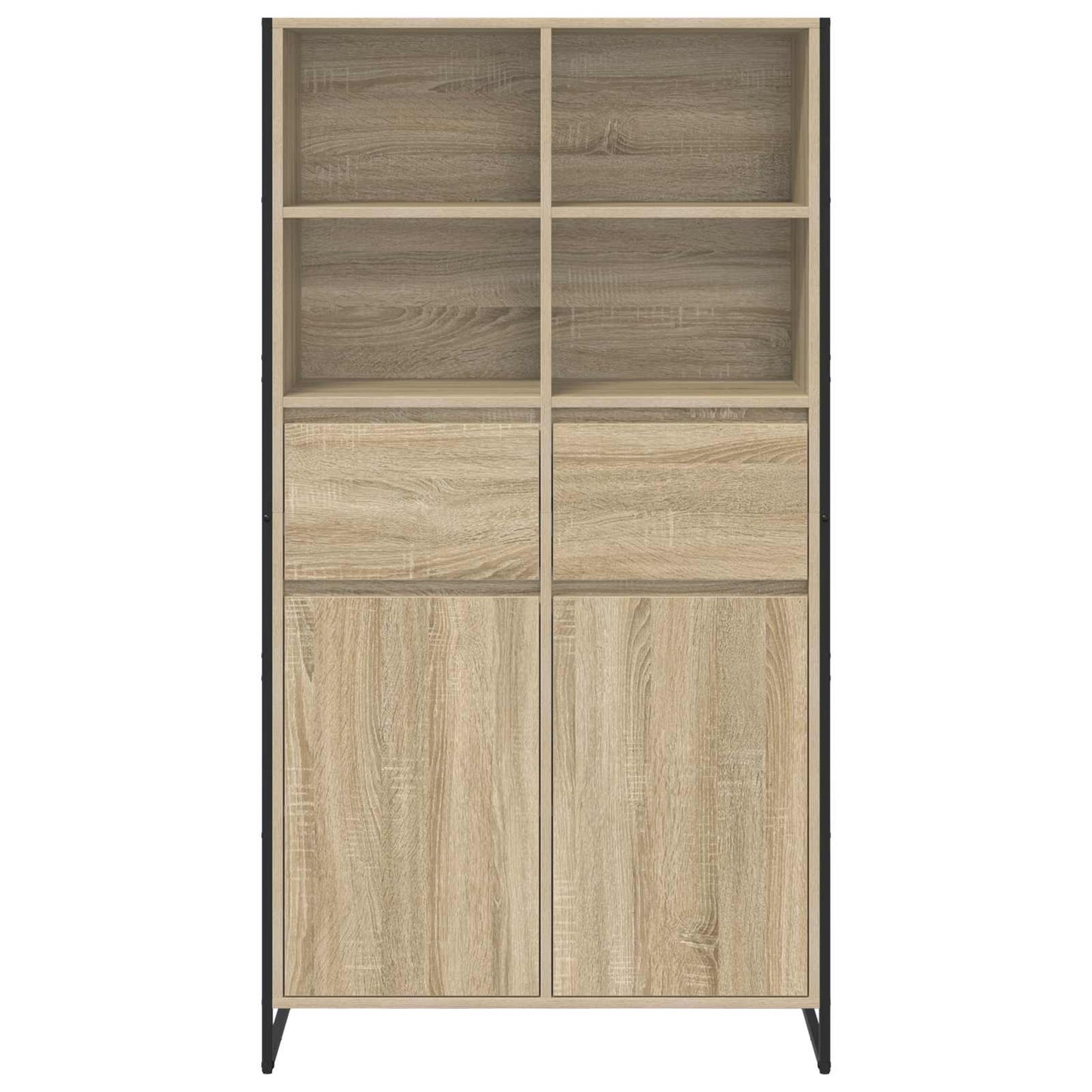 Credenza 2 pcs Sonoma 81 x 36 x 150.5 cm Legno multistrato