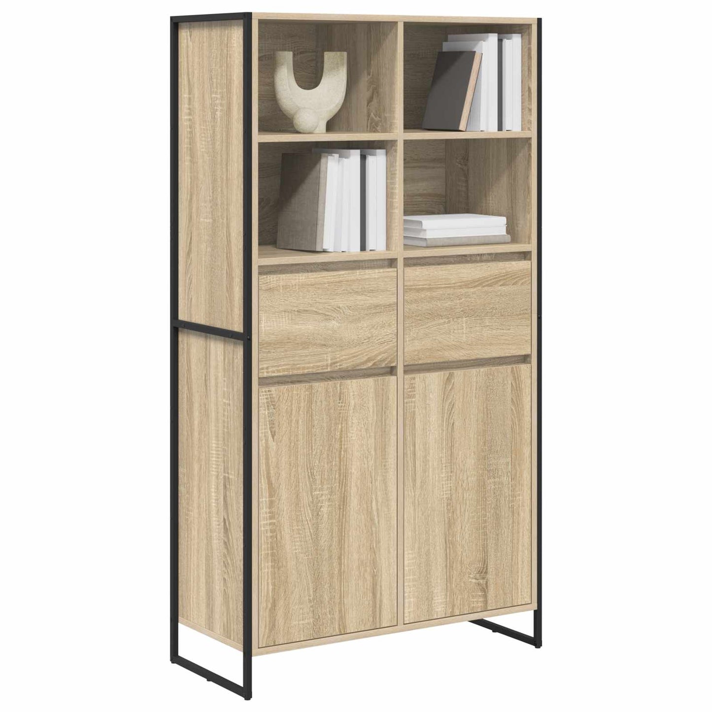 Credenza 2 pcs Sonoma 81 x 36 x 150.5 cm Legno multistrato