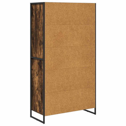 Credenza con cassetto 2 pcs Quercia Fumosa 81 x 36 x 150.5 cm