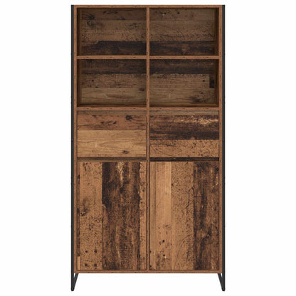 Credenza con cassetto 2 pcs Legno vecchio 81 x 36 x 150.5 cm