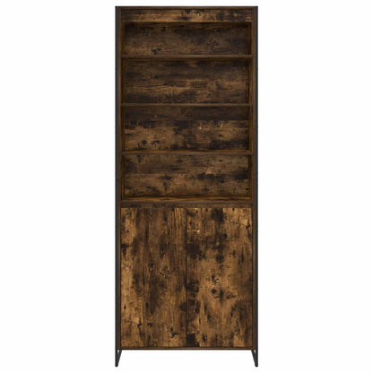 Armadi alti 2 pcs Quercia Fumosa 60 x 36 x 300 cm