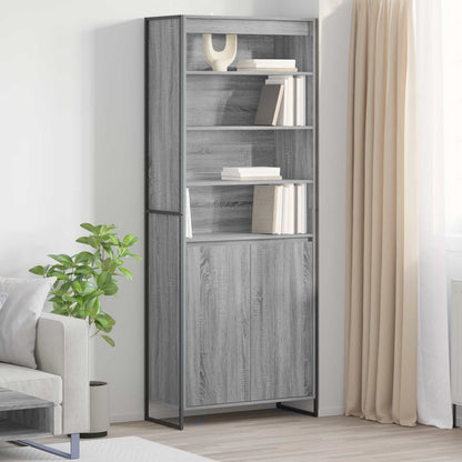 Armadi alti Grigio Sonoma 79 x 36 x 200 cm Legno multistrato