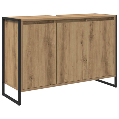 Set di mobili per il bagno Rovere artigianale Legno multistrato | homemem39