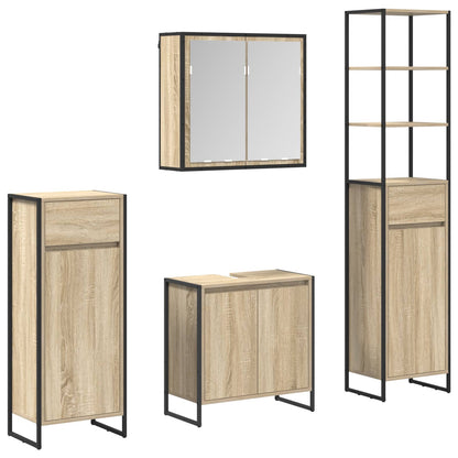 Set di mobili per il bagno Rovere Sonoma Legno multistrato