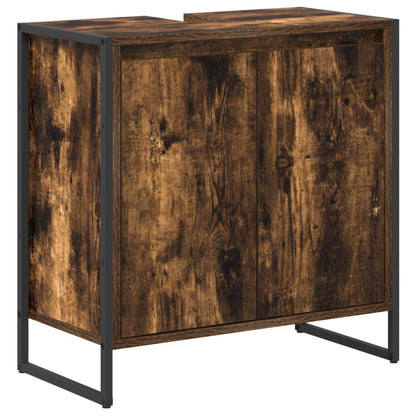 Set di mobili per il bagno Rovere fumé Legno multistrato | homemem39
