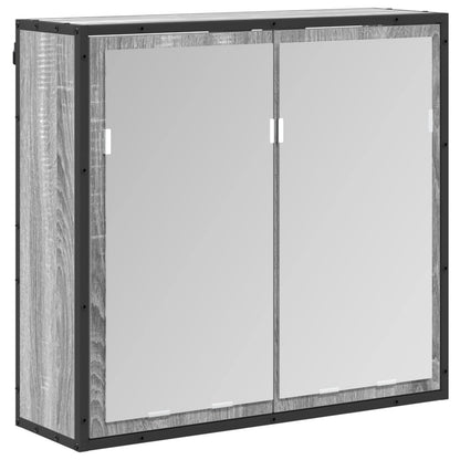 Set di mobili per il bagno Grigio Sonoma Legno multistrato | homemem39