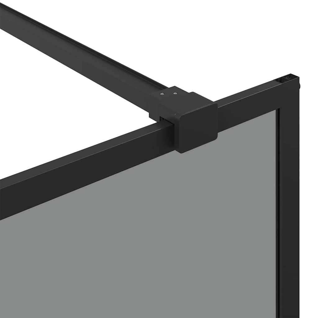 Parete Doccia Walk-in Nero 80 x 195 cm vetro temperato | homemem39