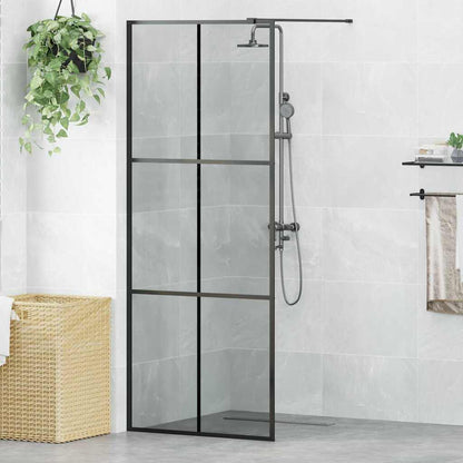 Parete Doccia Walk-in Nero 80 x 195 cm vetro temperato | homemem39