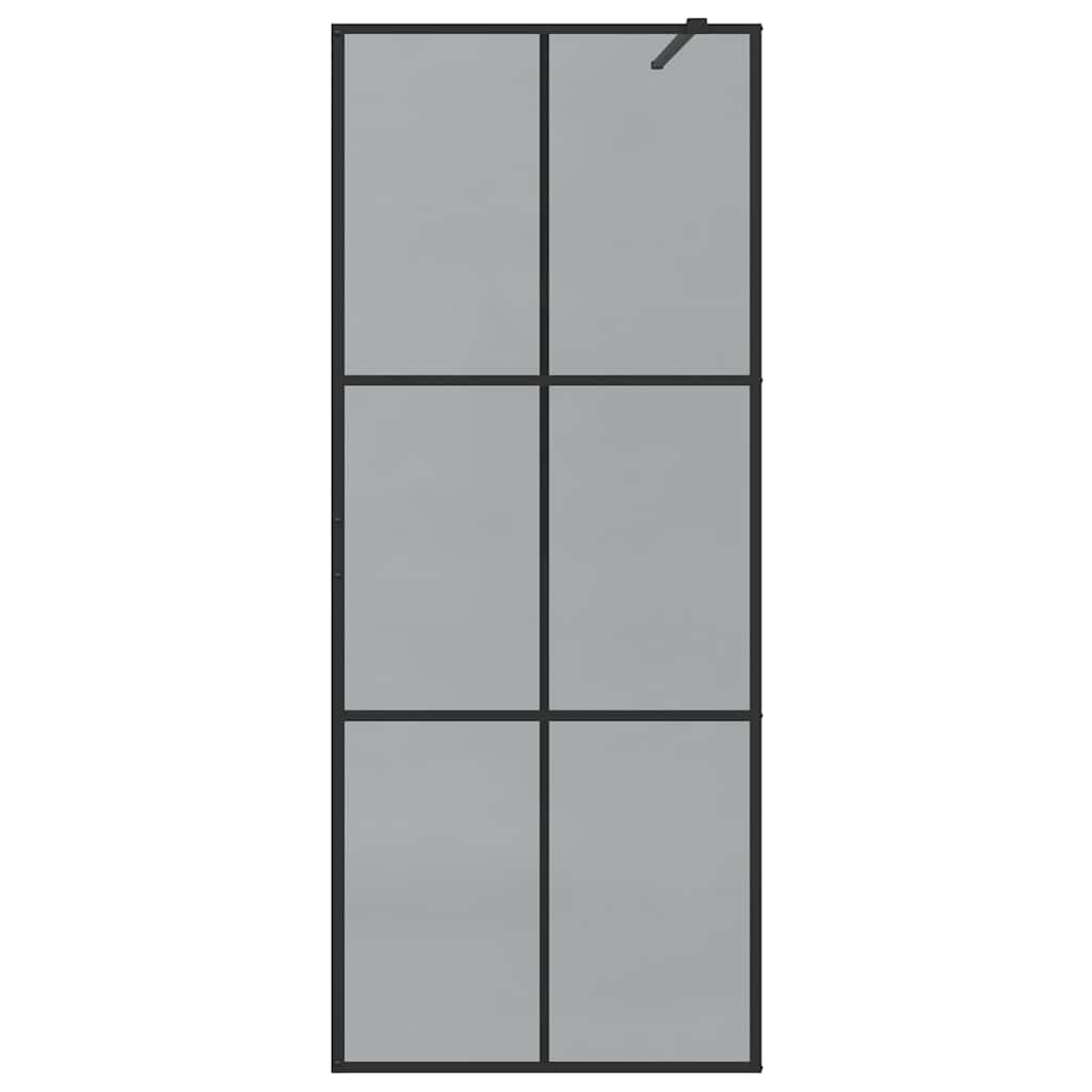 Parete Doccia Walk-in Nero 80 x 195 cm vetro temperato | homemem39