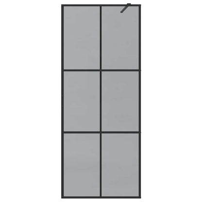 Parete Doccia Walk-in Nero 80 x 195 cm vetro temperato | homemem39