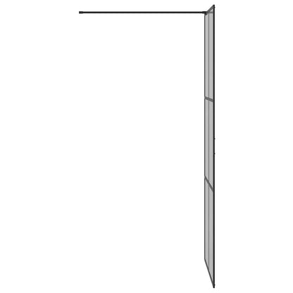 Parete Doccia Walk-in Nero 80 x 195 cm vetro temperato | homemem39