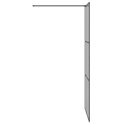 Parete Doccia Walk-in Nero 90 x 195 cm vetro temperato - homemem39