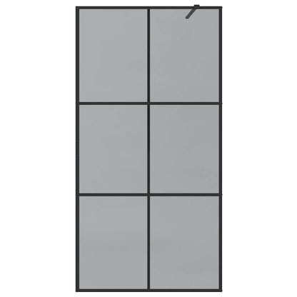 Parete Doccia Walk-in Nero 100 x 195 cm vetro temperato - homemem39