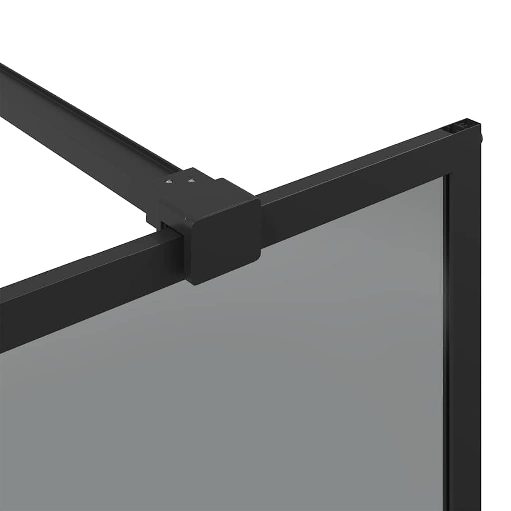 Parete Doccia Walk-in Nero 115 x 195 cm vetro temperato | homemem39