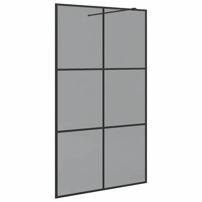 Parete Doccia Walk-in Nero 115 x 195 cm vetro temperato | homemem39