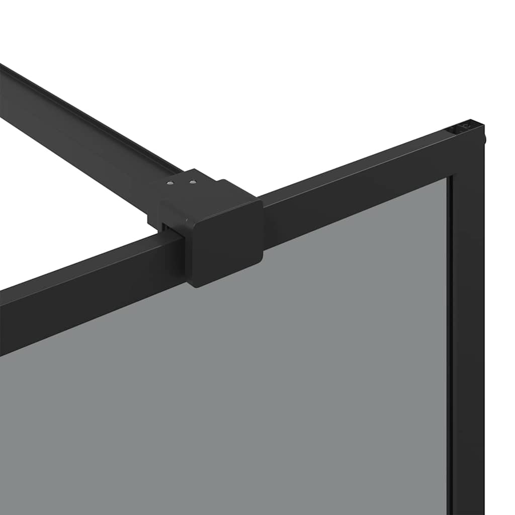 Parete Doccia Walk-in Nero 140 x 195 cm vetro temperato | homemem39