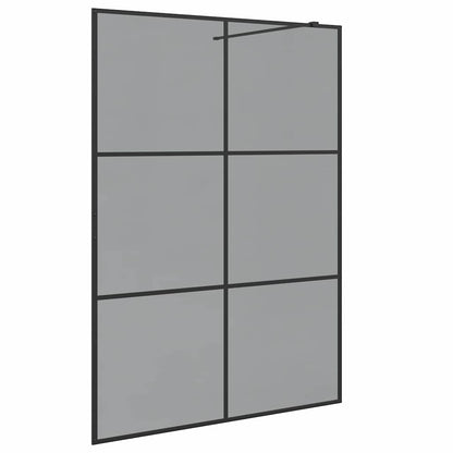 Parete Doccia Walk-in Nero 140 x 195 cm vetro temperato | homemem39