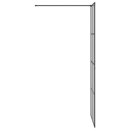 Parete Doccia Walk-in Nero 80 x 195 cm vetro temperato - homemem39