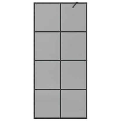 Parete Doccia Walk-in Nero 90 x 195 cm vetro temperato - homemem39