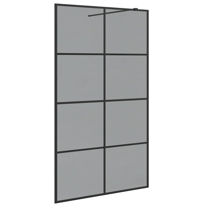 Parete Doccia Walk-in Nero 115 x 195 cm vetro temperato | homemem39