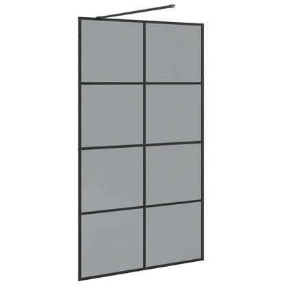 Parete Doccia Walk-in Nero 115 x 195 cm vetro temperato | homemem39