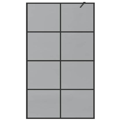 Parete Doccia Walk-in Nero 115 x 195 cm vetro temperato | homemem39