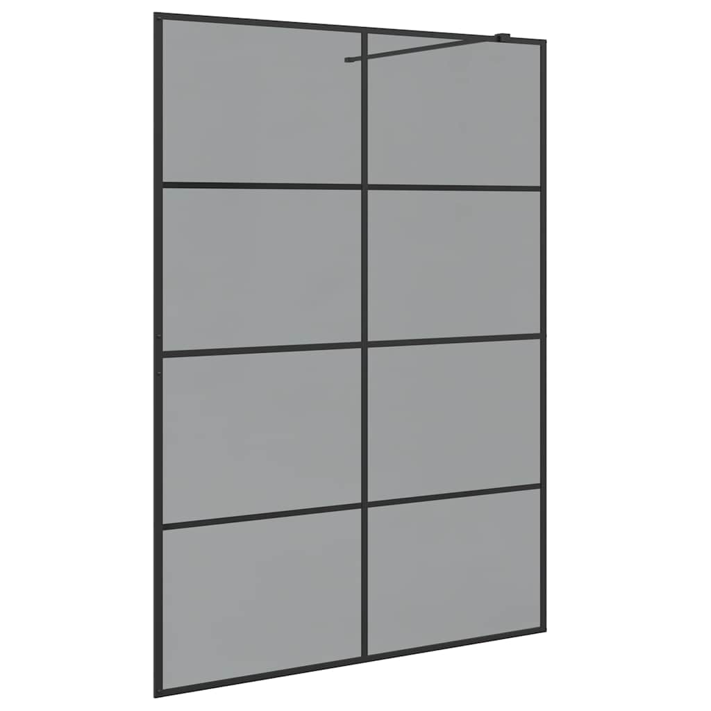 Parete Doccia Walk-in Nero 140 x 195 cm vetro temperato | homemem39