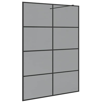 Parete Doccia Walk-in Nero 140 x 195 cm vetro temperato | homemem39