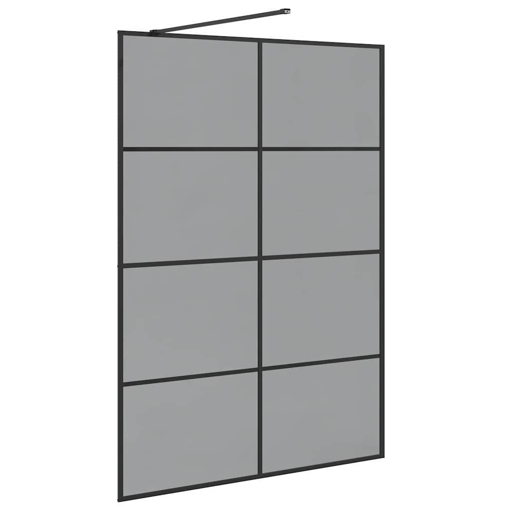 Parete Doccia Walk-in Nero 140 x 195 cm vetro temperato | homemem39