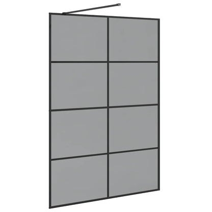 Parete Doccia Walk-in Nero 140 x 195 cm vetro temperato | homemem39