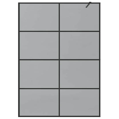 Parete Doccia Walk-in Nero 140 x 195 cm vetro temperato | homemem39
