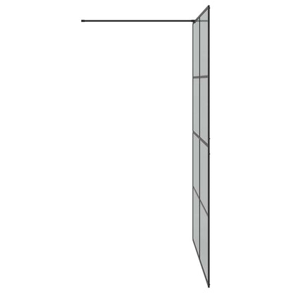 Parete Doccia Walk-in Nero 140 x 195 cm vetro temperato | homemem39